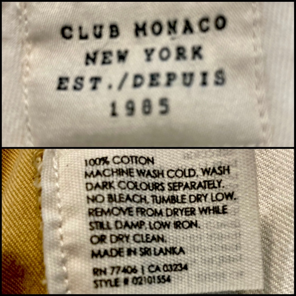 ❤️Club Monaco Chinos - Picture 7 of 7